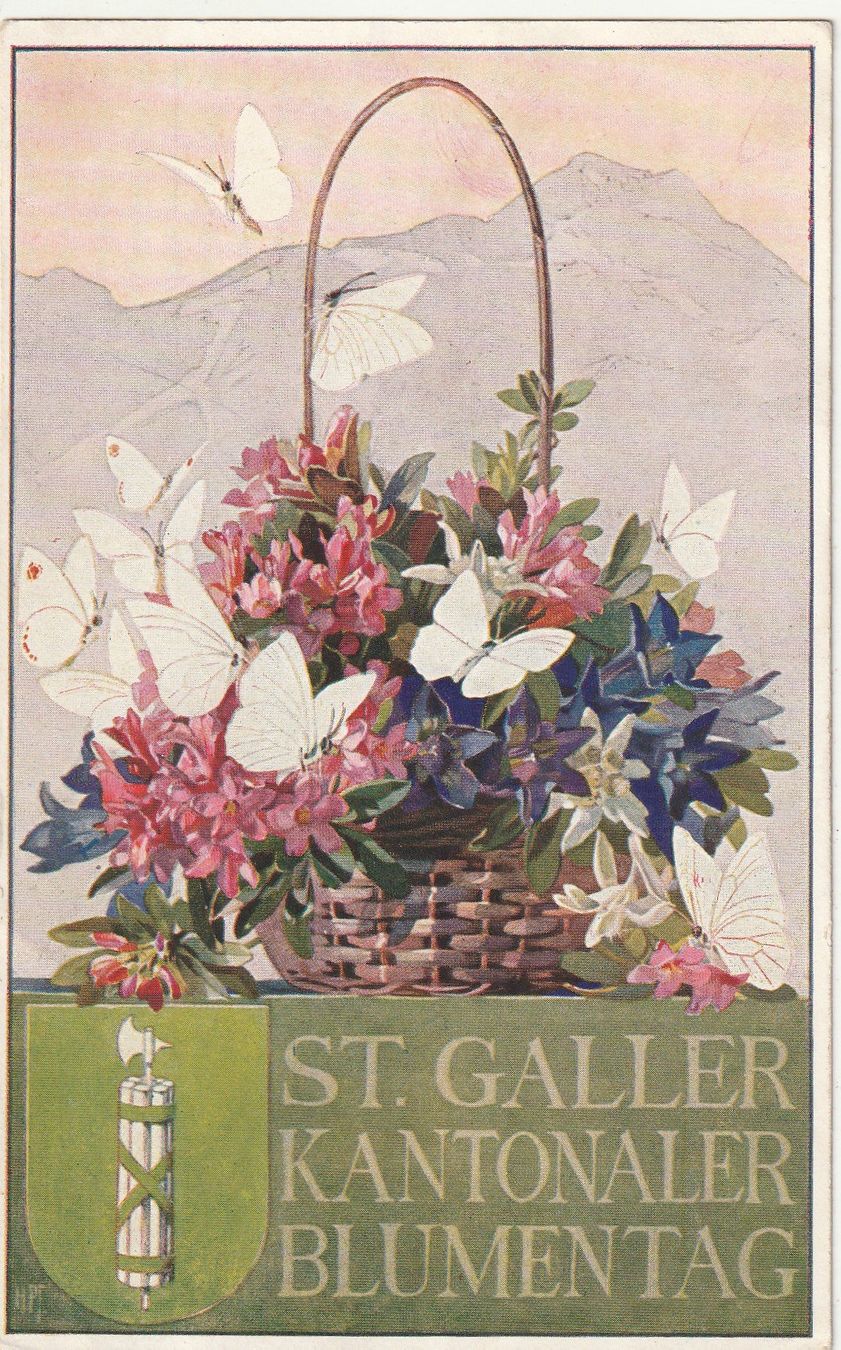 Ansichtskarten: St. Gallen Kantonaler Blumentag 1911 – Gebraucht aus Rorschacherberg von fratovi2