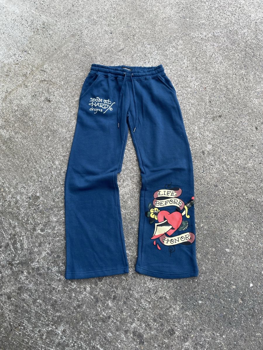 Ed Hardy Hosen: Ed Hardy Jogginghose blau Grösse S mit Print – Neu (gemäss Beschreibung) aus Eggenwil von CNSRVINTAGE 2