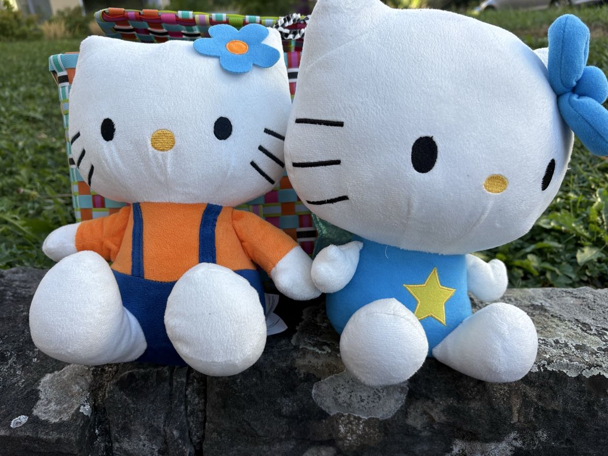 Hello Kitty Statuette: Hello Kitty Plüschfiguren Set zwei Stück  – Usato da Zürich venduto da venusandmars 1