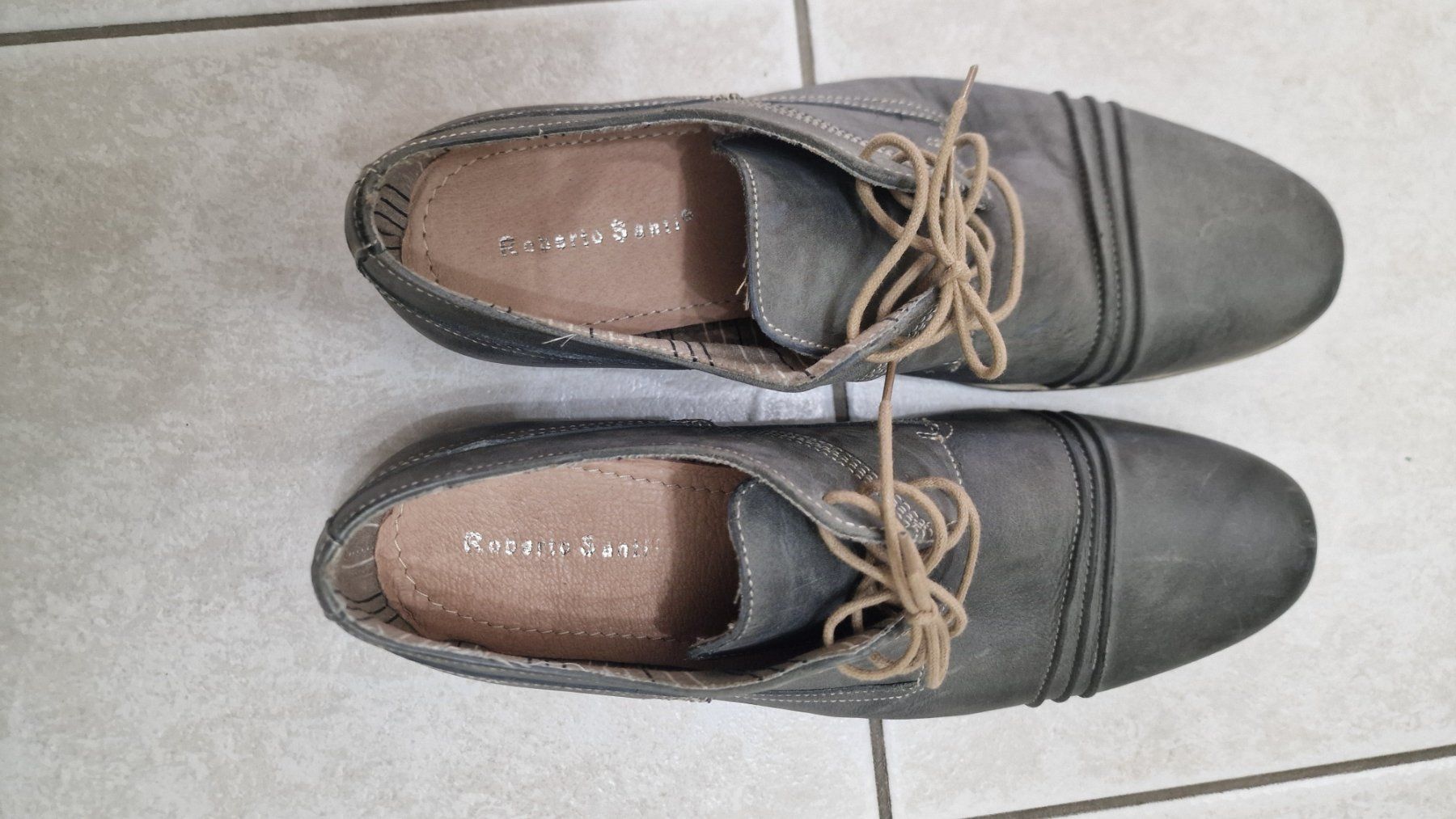 Roberto Santi Herrenschuhe: GRAU LEDER SCHUHE GR:43  GÜNSTIG – Gebraucht aus Waldenburg von suzukibl 4