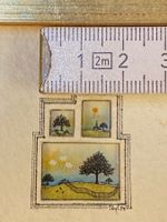 Vintage Miniature (3) Bild, Signiert, Contemporary Fine Art