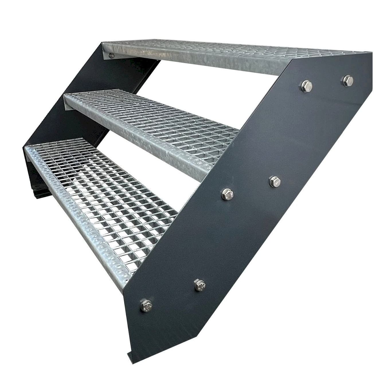Sonstiges: Stahltreppe 3 Stufen 120x57cm anthrazit – Neu und originalverpackt aus Bottighofen von zaap