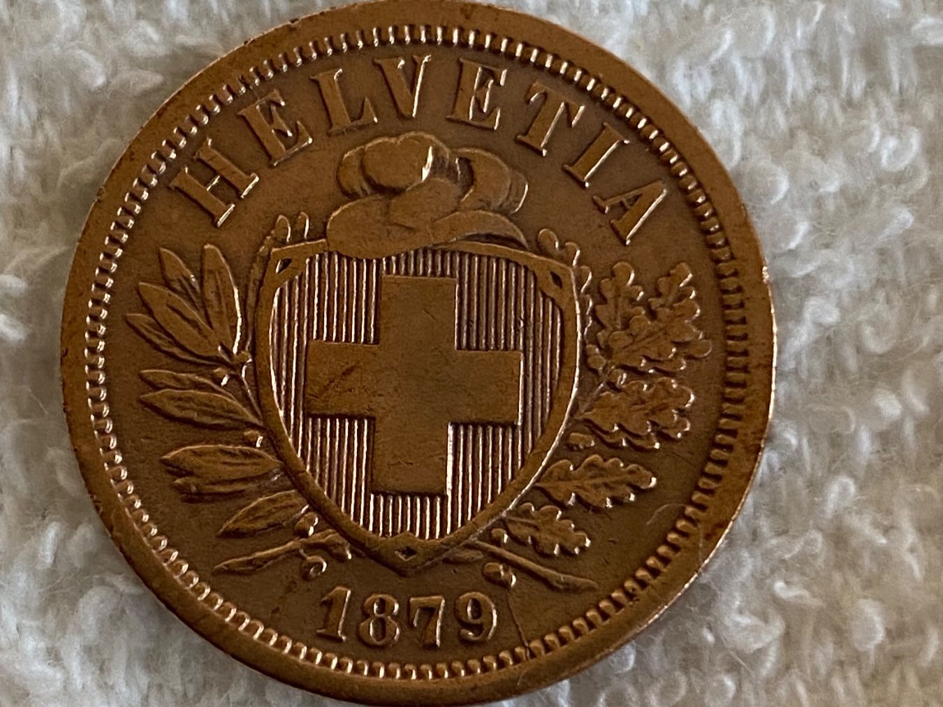 Alle Münzen: 2 centimes/rappen 1879 – Gebraucht aus Nyon von Ilmi09