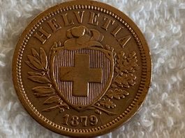 2 centimes/rappen 1879