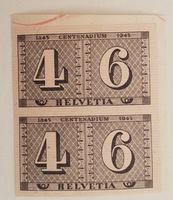 BL24) 1943, im paar aus Sonderblock,  Zürich 4&6 postfrisch