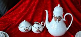 Kaffeegeschirr Set Weiss 8 Personen Vintage Sommer Geschi...