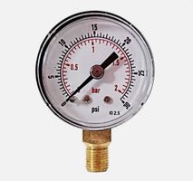 Manometer / Druckmesser 50mm 2 Bar / 30 PSI.
