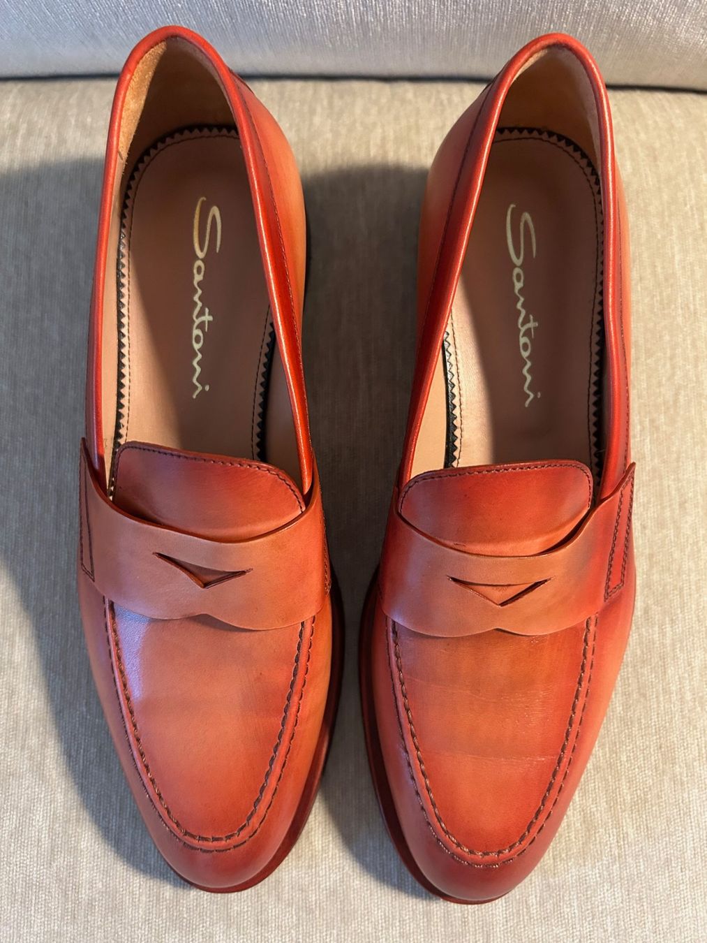 Santoni Damenschuhe: SANTONI Loafer rot – Neu (gemäss Beschreibung) aus Zürich von Viel_Freude_8 1