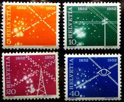 1952 : 100 Jahre Nachrichtenwesen ** postfrisch  # 307-312
