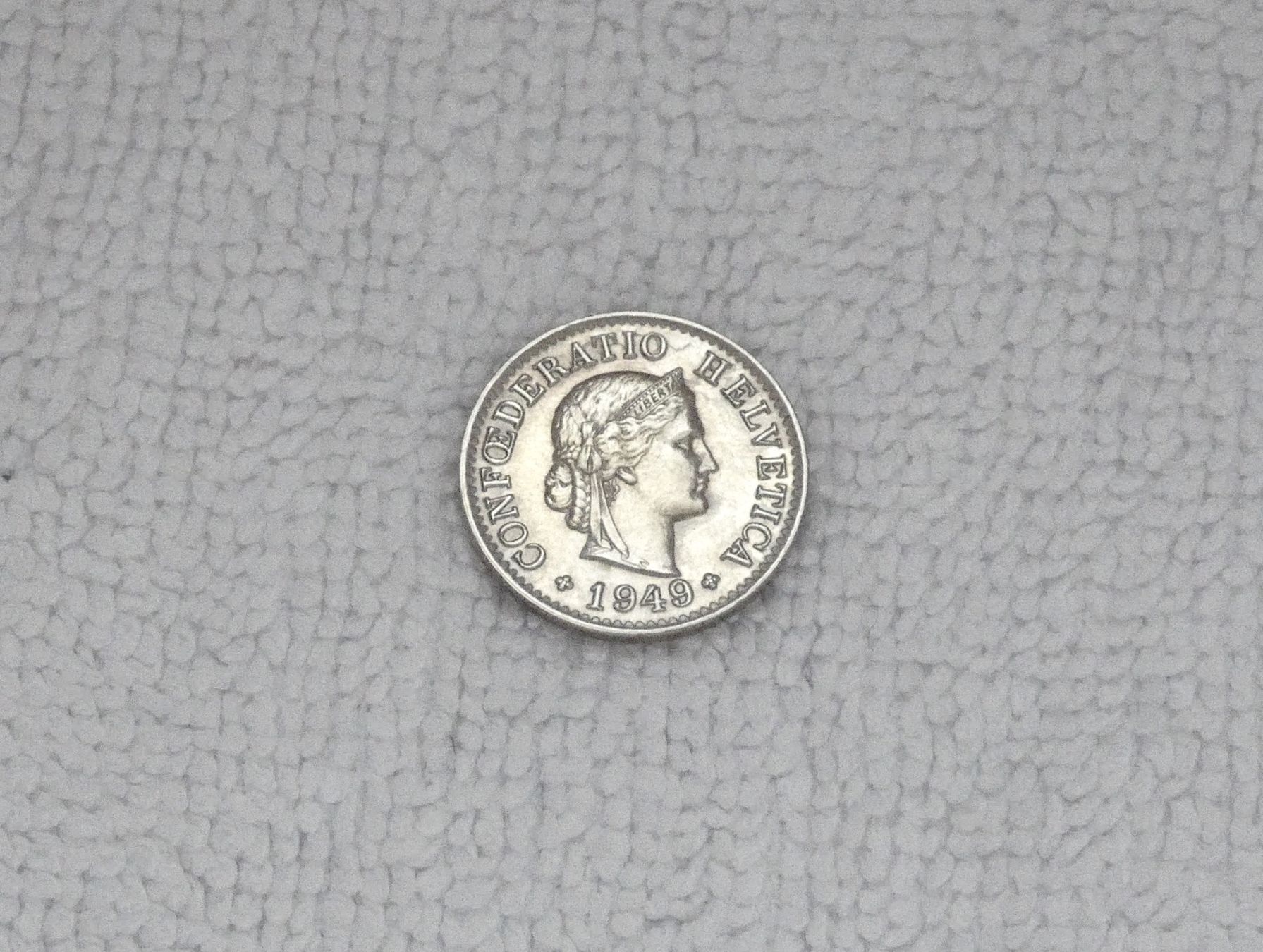 Tutti le monete: 5 centimes/rappen 1949 – Usato da Nyon venduto da Ilmi09