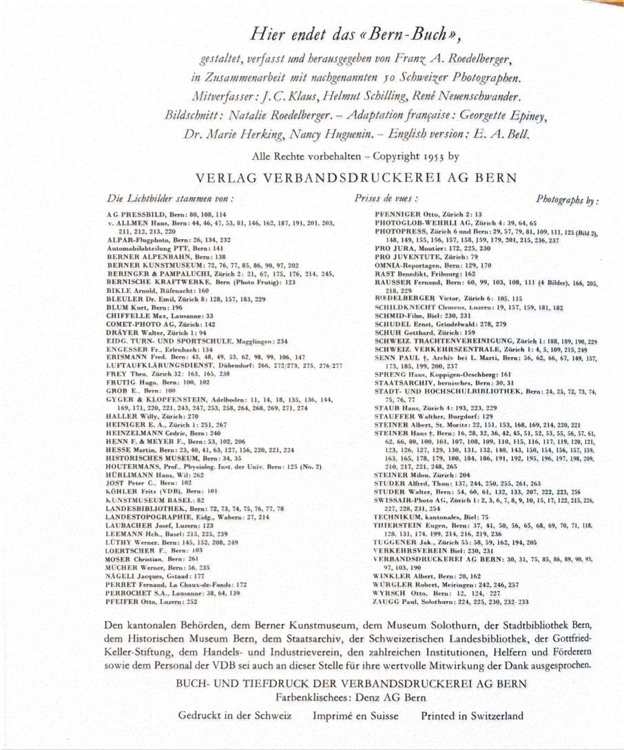 Bücher: Roedelberger Franz A., Bern-Buch d/f/e – Gebraucht aus Sarnen von Livres 5