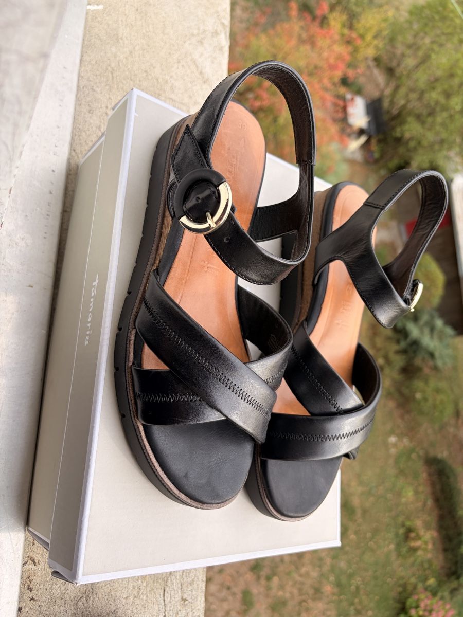 Tamaris Scarpe da donna: Tamaris Ledersandalette – Nuovo (secondo la descrizione) da Boppelsen venduto da iris_b_u