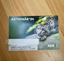Zoo Zürich, Zooticket bis 31.12.2028
