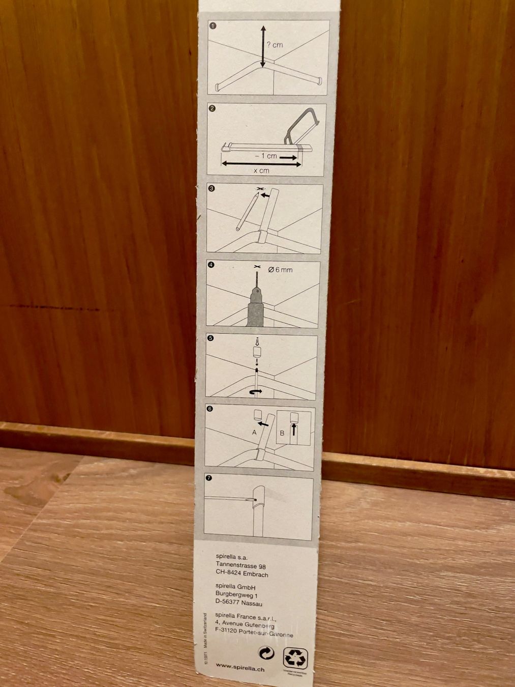 Spirella Altro per il bagno: Spirella Deckenstütze Surprise Weiss | 60 cm – Nuovo e nell'imballaggio originale da Winterthur venduto da ttltc 2