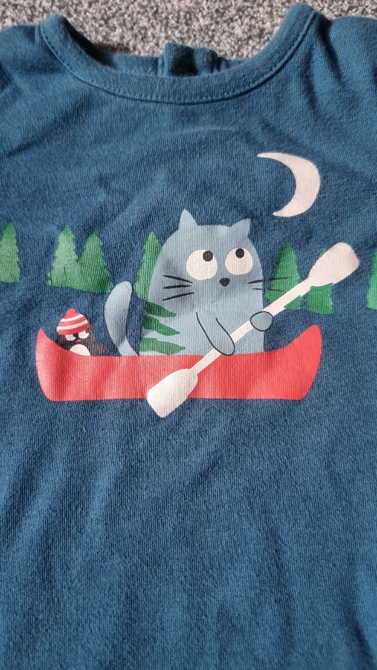 Sous-vêtements: Body taille 6 mois coton bio la queue du chat – D'occasion à Les Breuleux par Mily1991 1