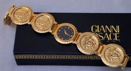 Gianni Versace Medusa Armbanduhr montre Goldplated
