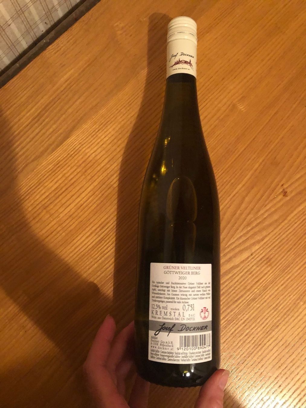 Vino: J.DOCKNER,Kremstal,Grüner Veltliner,2020 – Nuovo e nell'imballaggio originale da Wald ZH venduto da mlnt 7