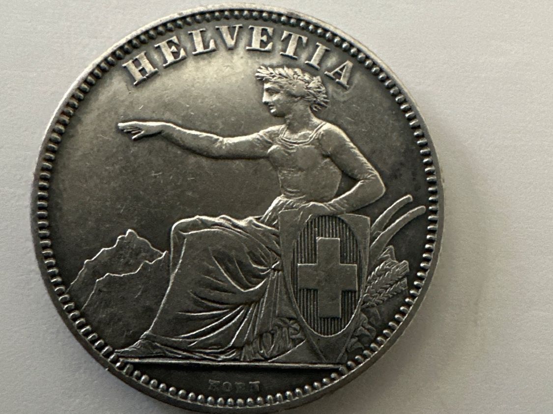 Tutti le monete: 2Fr 1862 -unz – Usato da Erlach venduto da gubbe1 1