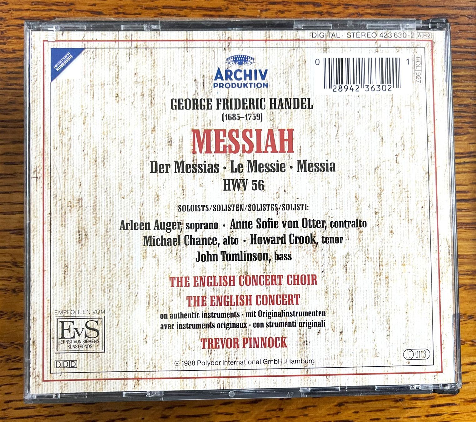 CD: Messias - G.F. Handel CD – Usato da Oftringen venduto da Vucki 2