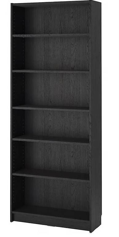 Ikea Regale: BILLY Bücherregal, schwarz Eichenachbildung, 80x28x202 cm – Gebraucht aus Obergerlafingen von audi991