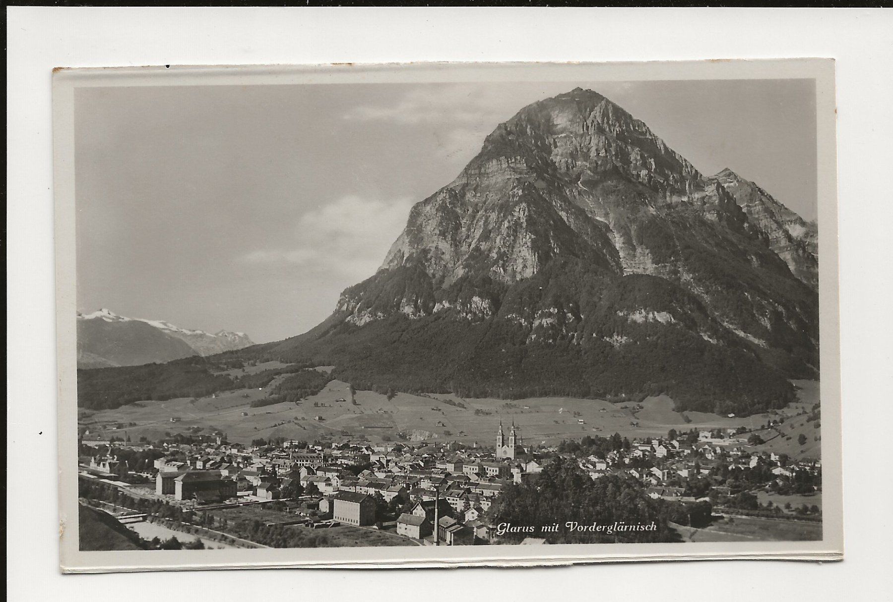 Ansichtskarten: AK ca. 1930 Glarus mit Vorderglärnisch – Gebraucht aus Greifensee von 315WDO