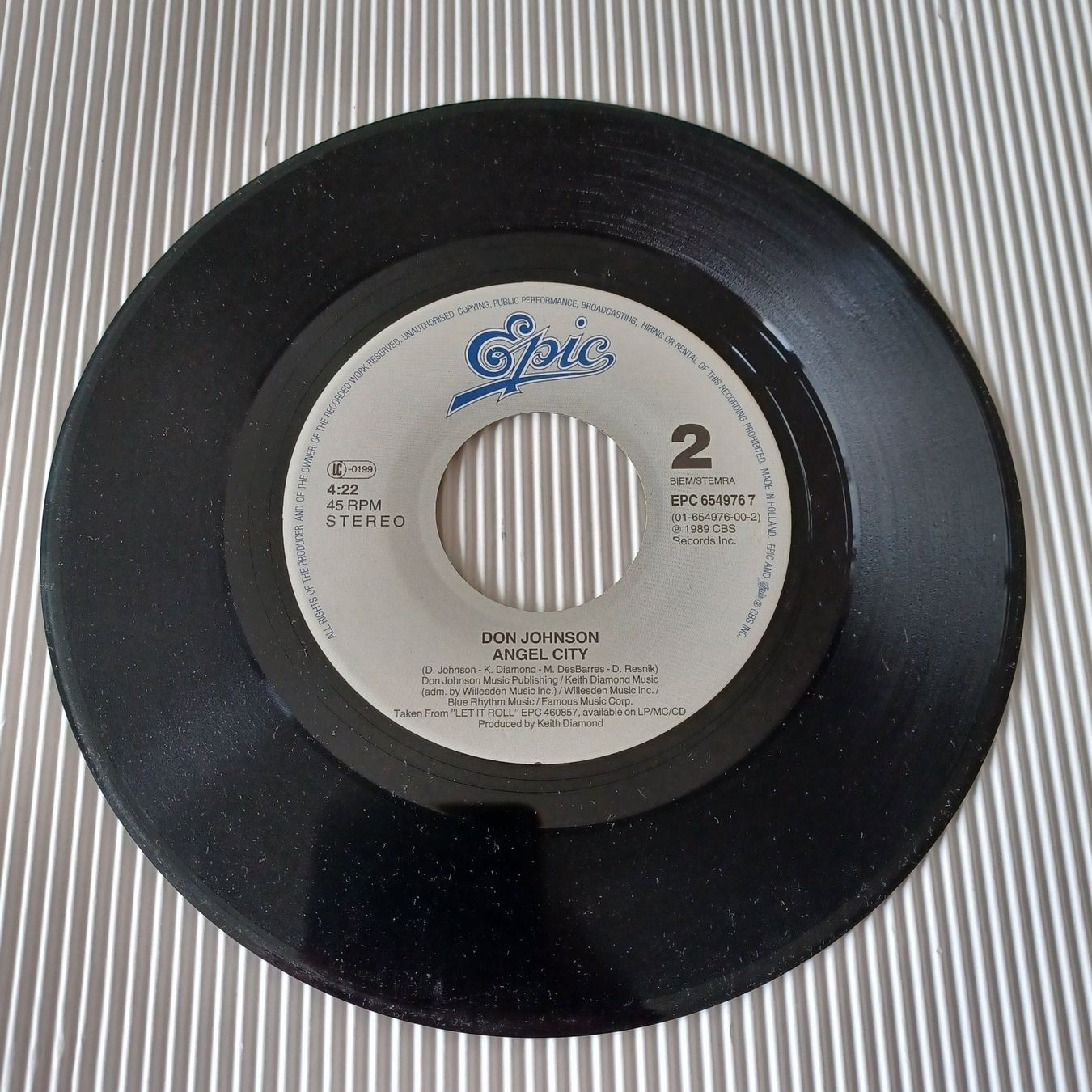 Dischi in vinile: Don Johnson. Singles-Platte. Tell It Like It Is. – Usato da Zürich venduto da Bellabo 3
