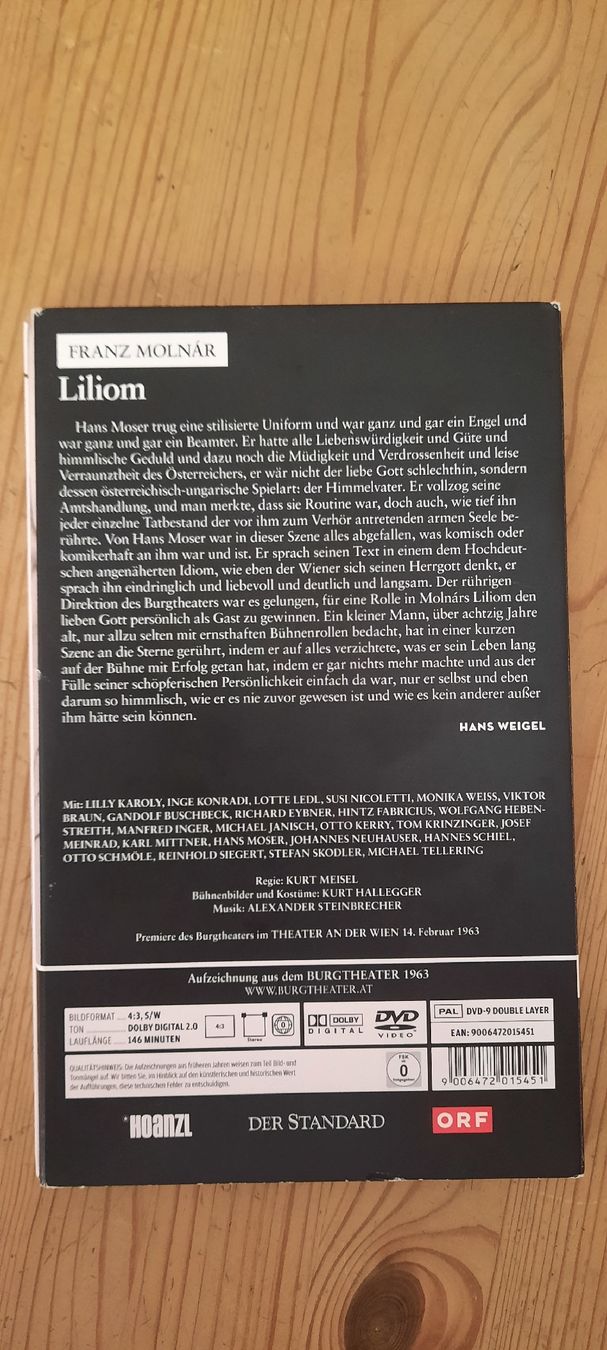 Alle DVDs: Franz Molnár Liliom DVD.Der Standard  – Gebraucht aus Konolfingen von the_5fqm 1