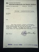 Sonntags-Ausnahmefahrbewilligung 1945