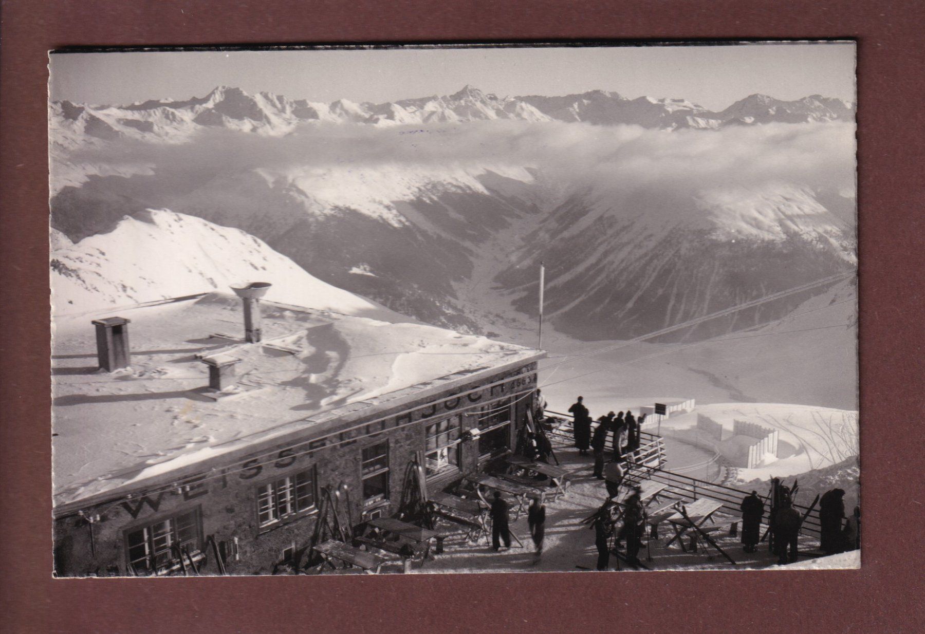 Ansichtskarten: DAVOS - Weissfluhjoch – Gebraucht aus Pully von nicecards