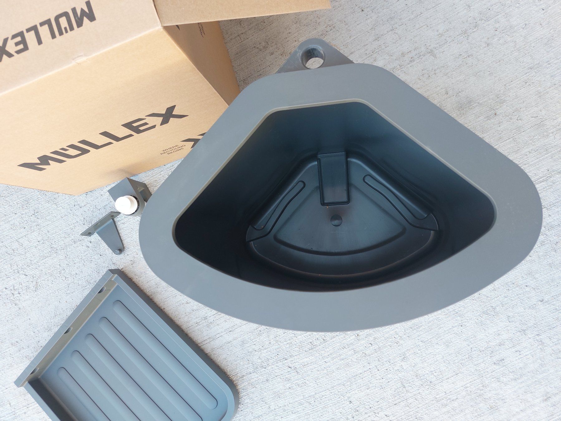 Müllex Cestini per rifiuti: Müllex D40 M3, Art. Nr. 80.71.002, Abfallsystem, NEU! – Nuovo e nell'imballaggio originale da Bazenheid venduto da Huzi60 1