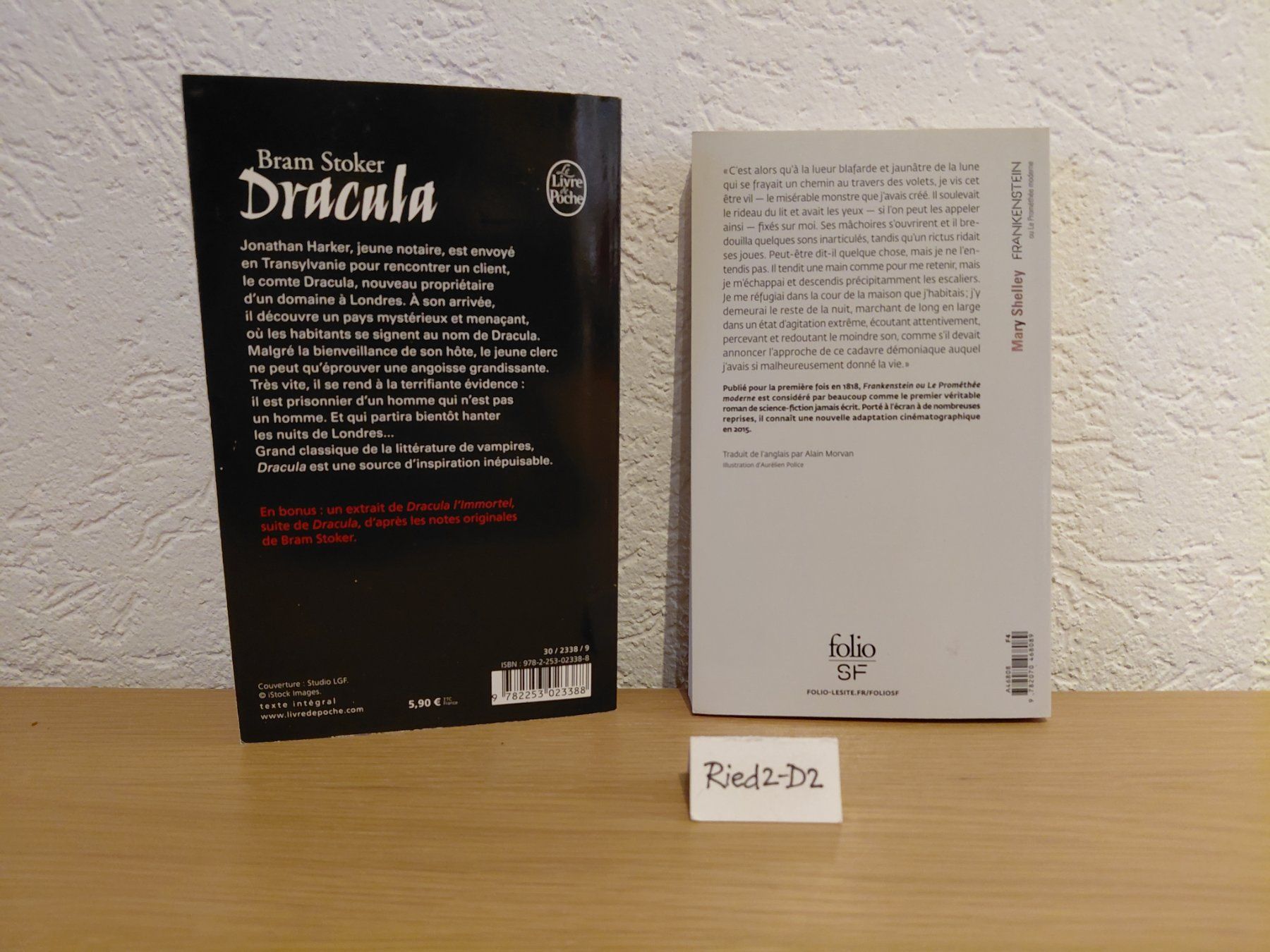 Libri: 2 x Romans Dracula + Frankenstein. NEUFS – Nuovo (secondo la descrizione) da La Chaux-de-Fonds venduto da Ried2-D2 1