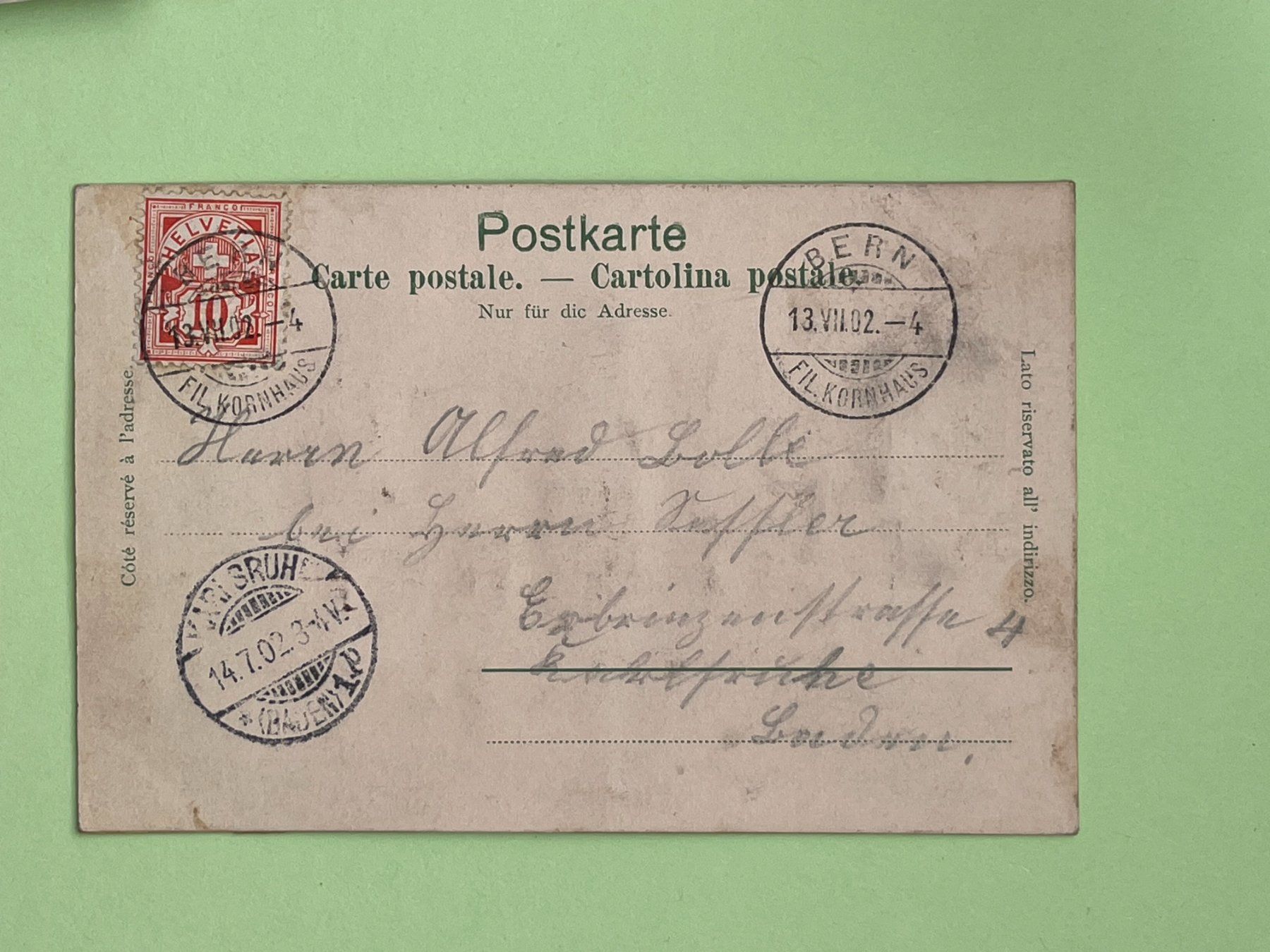 Cartoline postali: Prägepostkarte: Bern - das Museum – Usato da Steg VS venduto da _vinci_ 1