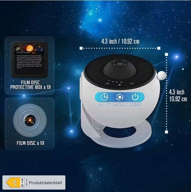 Proiettori: Sternenhimmel Projektor mit 13 Discs, Neu - Originalverpackt – Nuovo e nell'imballaggio originale da Wilchingen venduto da allant2004 2