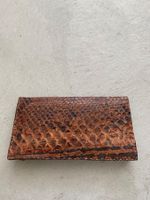 80s Vintage Clutch aus Echtleder