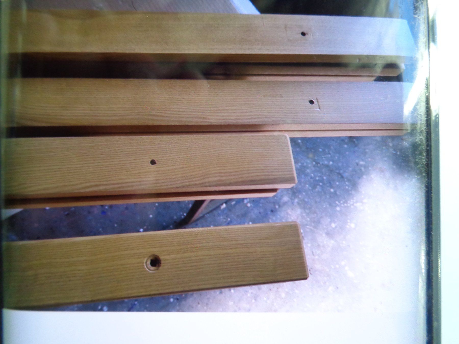Articoli in legno: Eichenlatten gefasst vorgebohrt 9 Stück – Nuovo (secondo la descrizione) da Liestal venduto da Gecko16 4