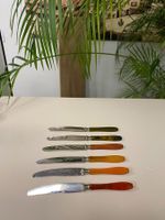 6er Set Vintage Messer mit Bakelit-Griff, sehr schön !