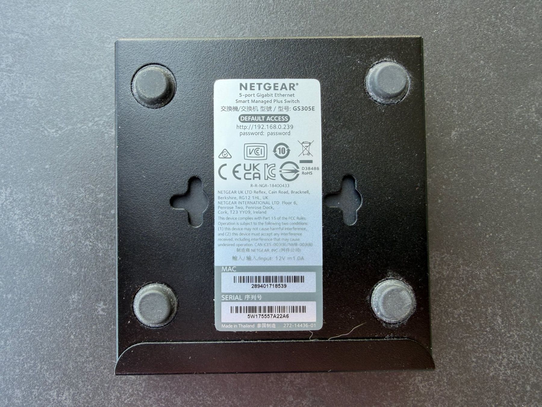 Netgear Hub & Switch: Netgear 5-port Gigabit Ethernet Switch GS305E – Usato da Wädenswil venduto da BEF55 3