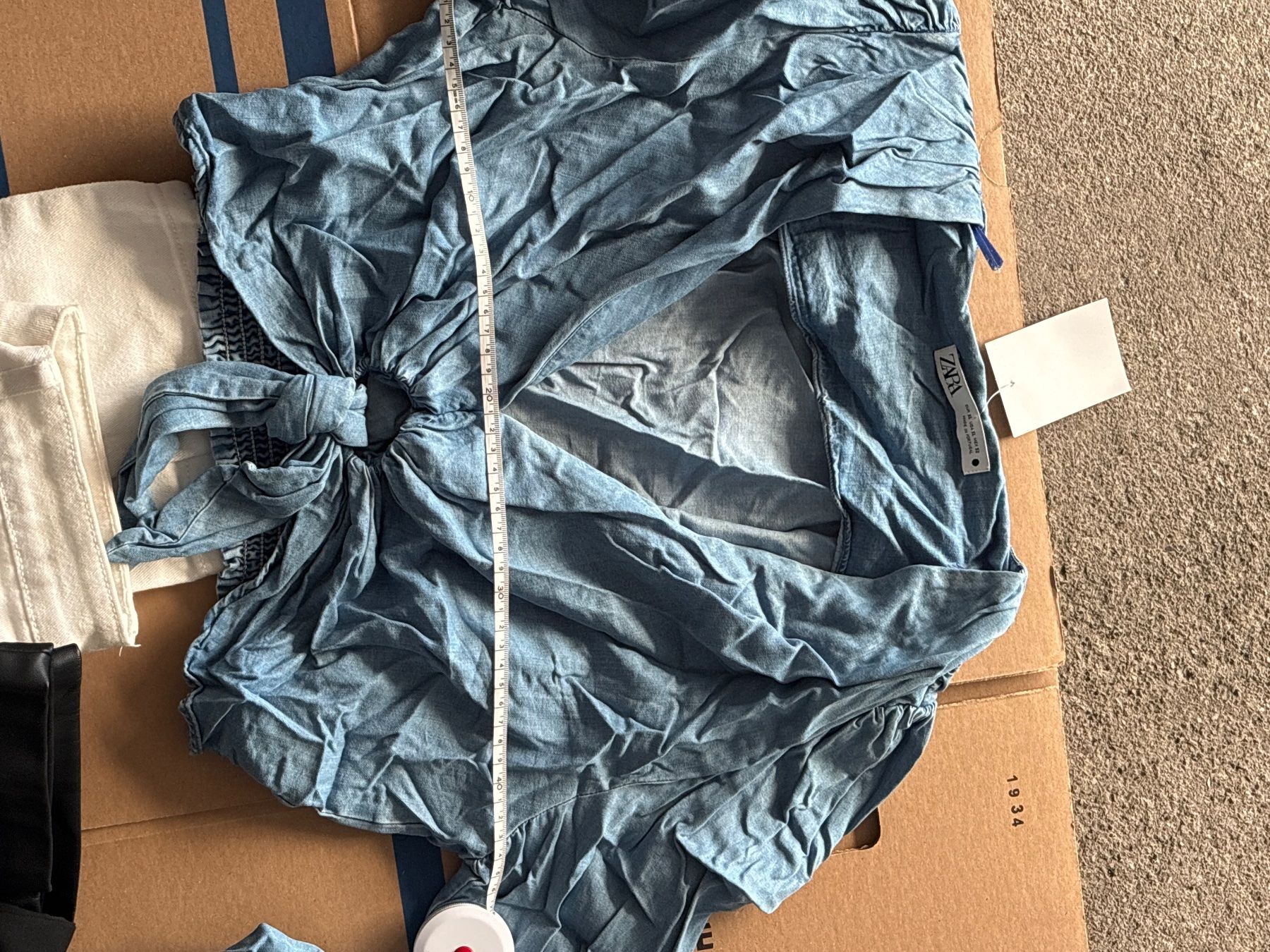 Zara Camicette: Crop Hemd Jeans ZARA XL – Usato da Zürich venduto da chloe26 1