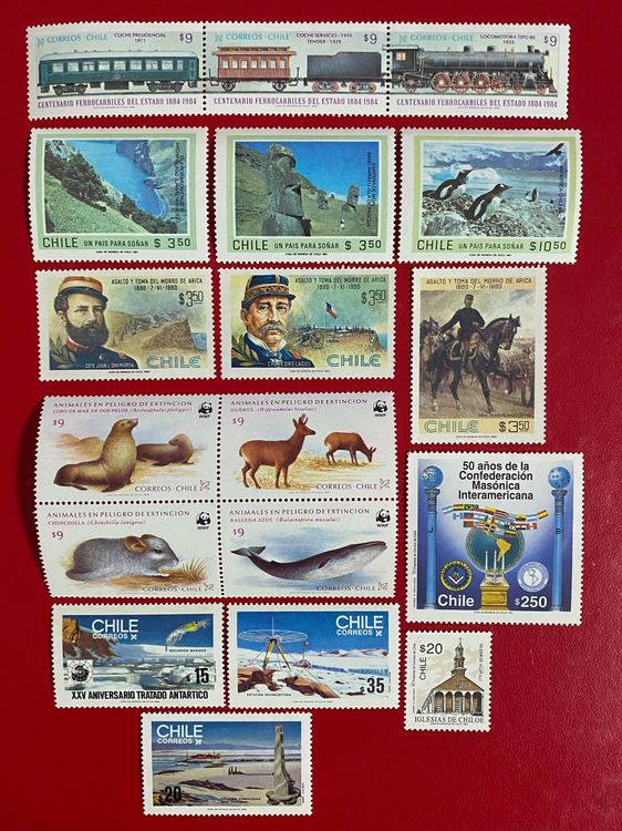 Lot De 50 Timbres Divers Du Chili Pour Collectionneurs - Qualité Supérieure PROPHILA