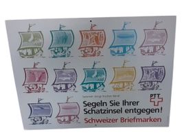 Plakat Briefmarke PTT