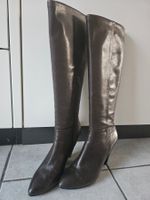 Elegante dunkbraune ASH Echt-Lederstiefel, Gr. 37 -