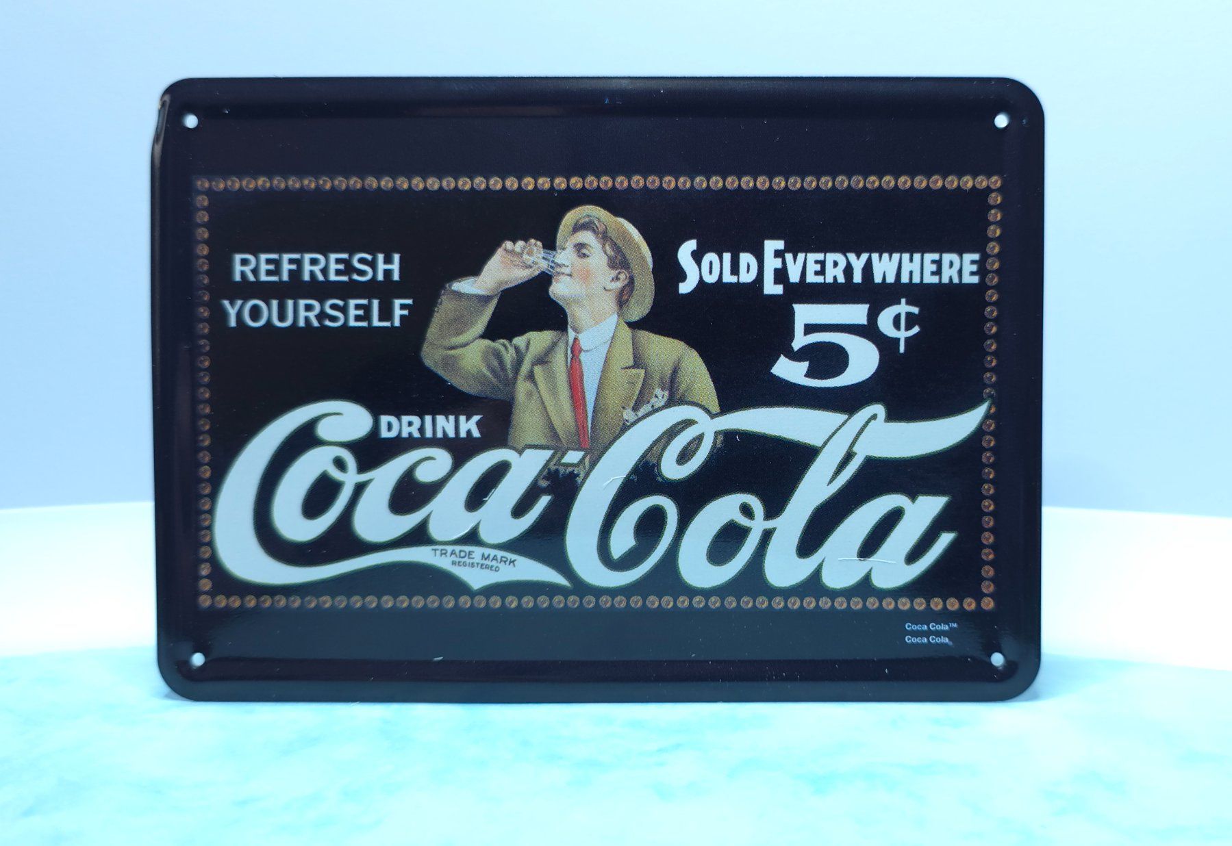Coca-Cola Sammelbilder & Trading cards: Coca Cola Blechschild Postkarte 10x15cm – Neu (gemäss Beschreibung) aus Altdorf UR von papagalo