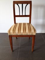 Antiker Biedermeier-Stuhl mit französischem Stoff