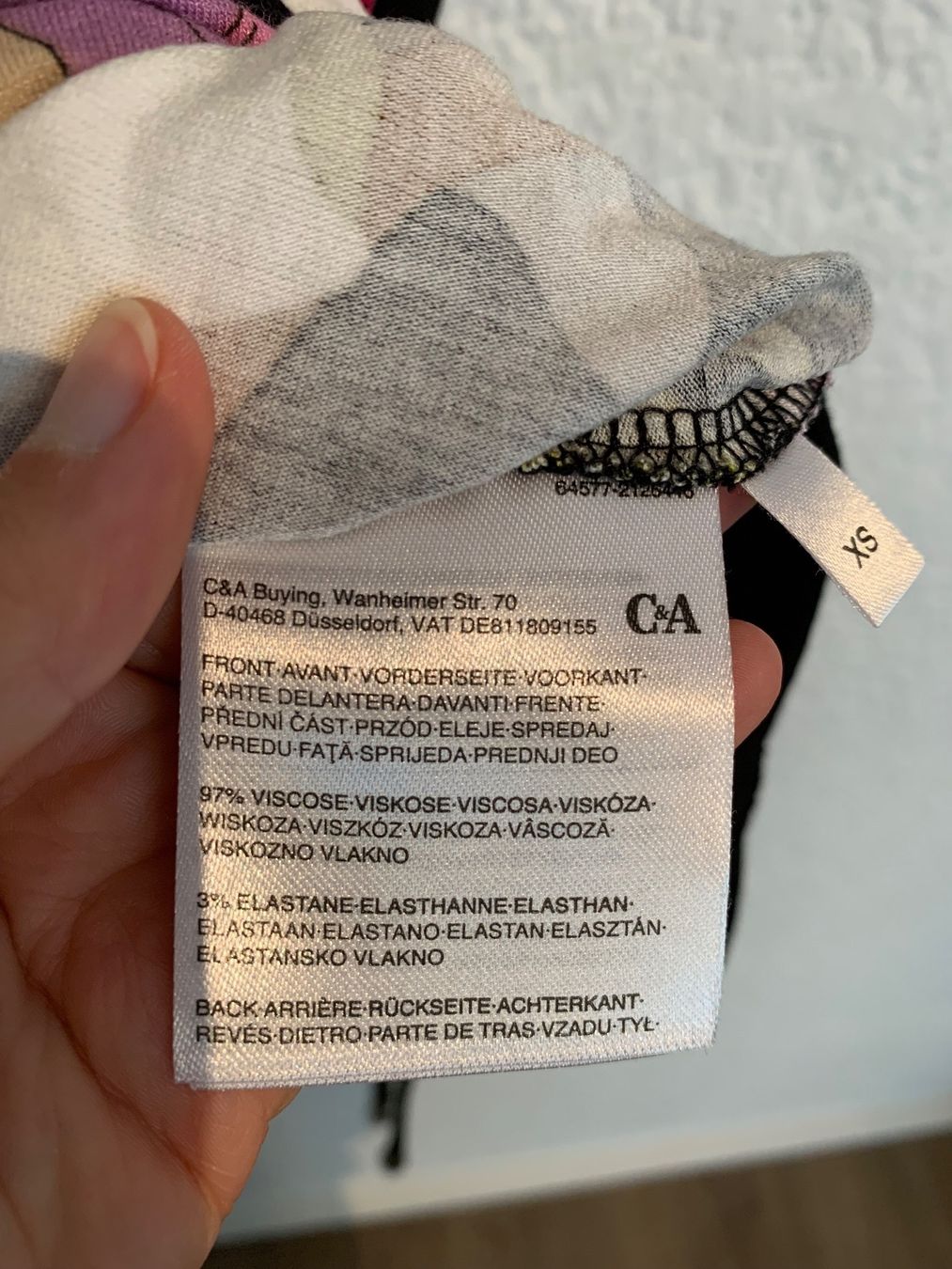 T-shirt: Canda Premium Shirt Blumen Gr. XS / S – Usato da Fislisbach venduto da KolibriSecondhand 6