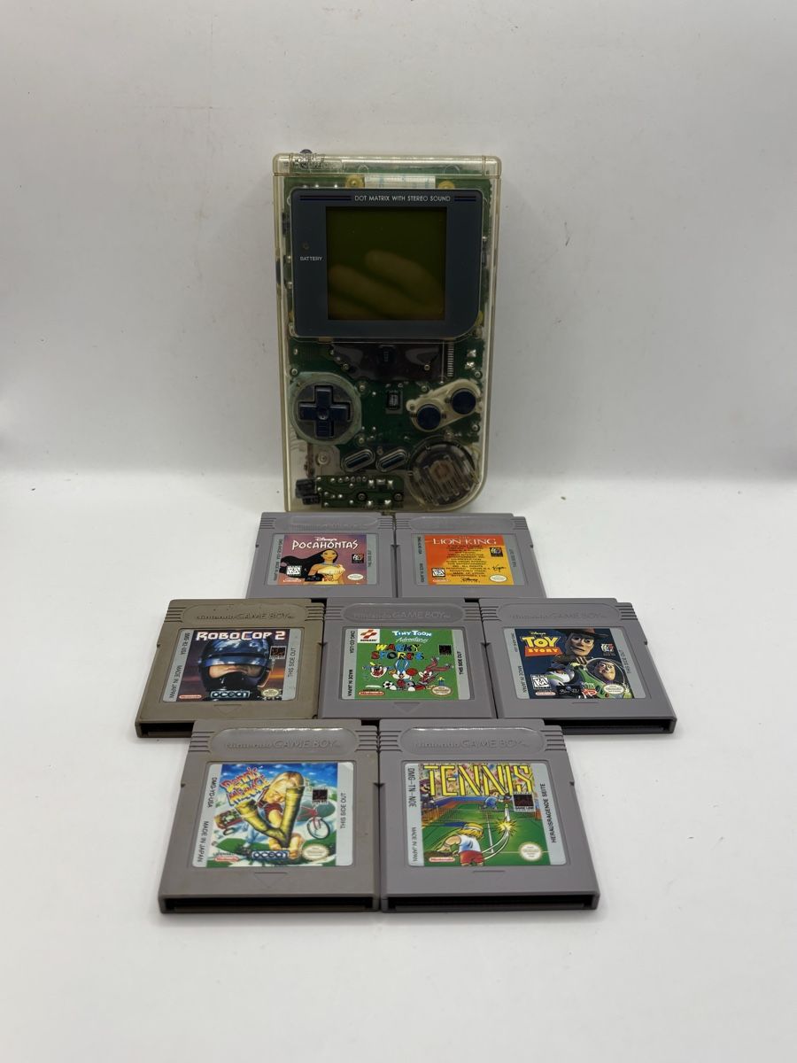 Nintendo Konsolen: Set GameBoy Classic Transparent + 7 Jeux – Gebraucht aus Genève von sho_67qj