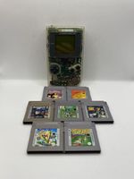 Set GameBoy Classic Transparent + 7 Jeux