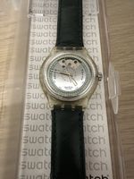Swatch Automatik Uhr YWS403C mit Lederarmband neuwertig