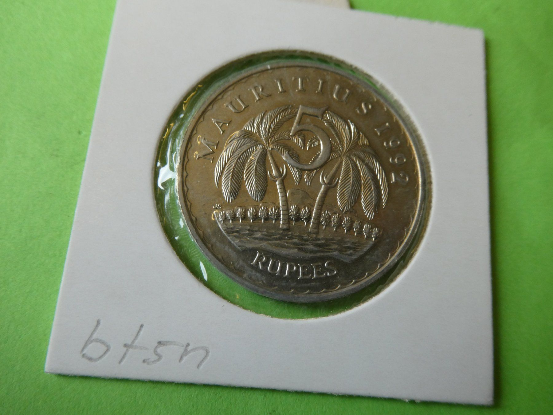 Tutti le monete: Mauritius 1992, 5 Rupees     unz – Usato da Hinterforst venduto da Rohusri 1