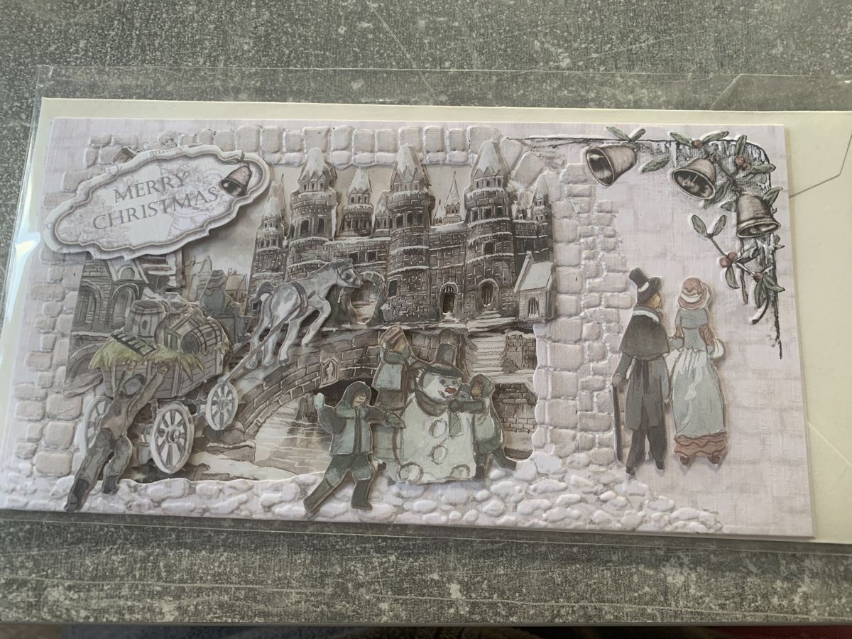 Karten: 3D-Karte Weihnachten – Neu und originalverpackt aus Amriswil von SCHLOSSGEISTLI