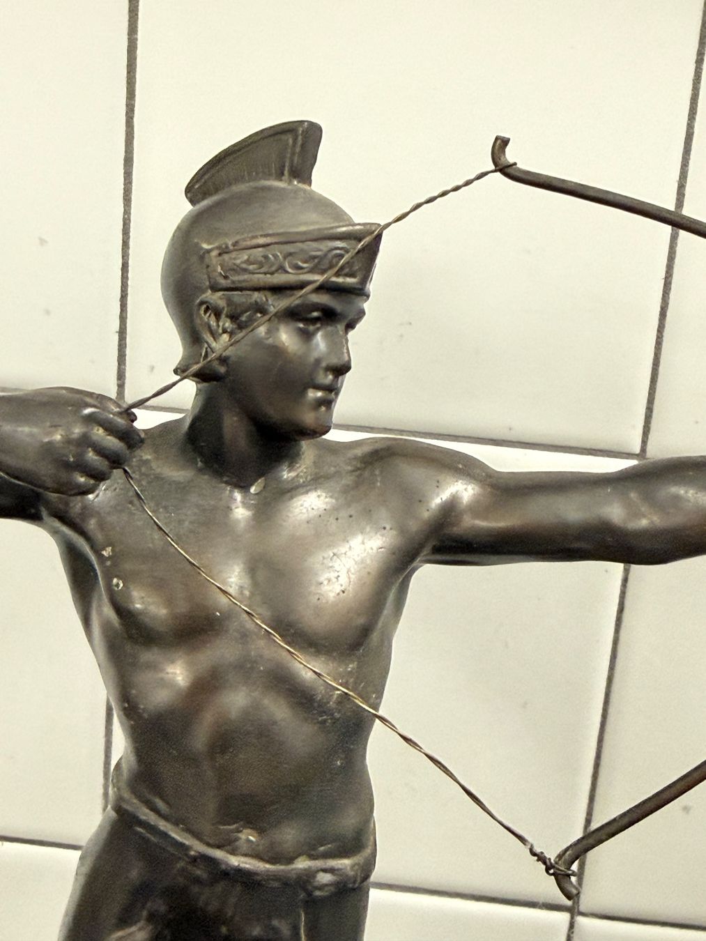 Figuren: Antike Bronze Figuren, Marmorsockel, ca. 1920 – Gebraucht aus Zürich von leo0105 7